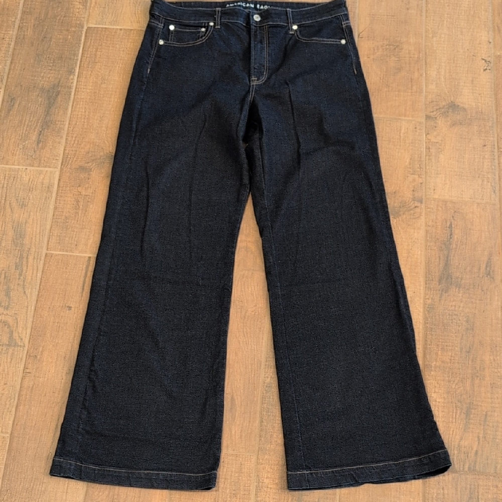 American Eagle Outfitters Dark Blue Flare Jeans